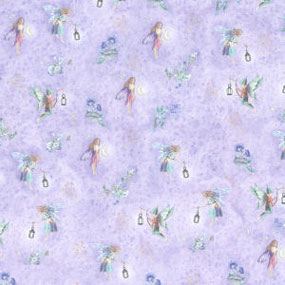 Dollhouse Miniature Wallpaper:  Fairies